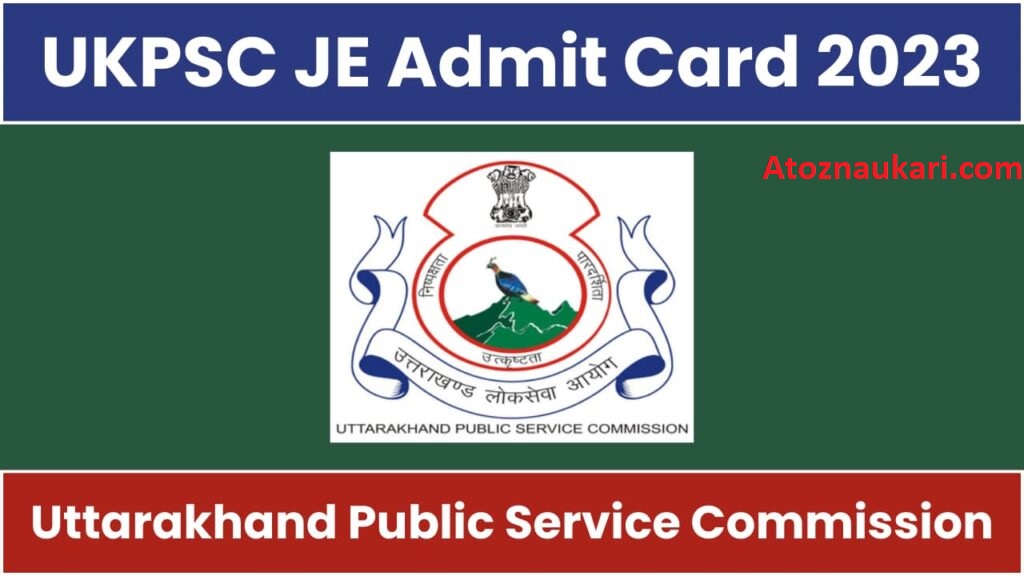UKPSC JE Admit Card